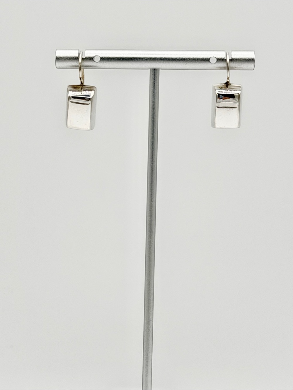 Silpada Vintage Solid Sterling Silver Rectangular Wire Drop Earrings